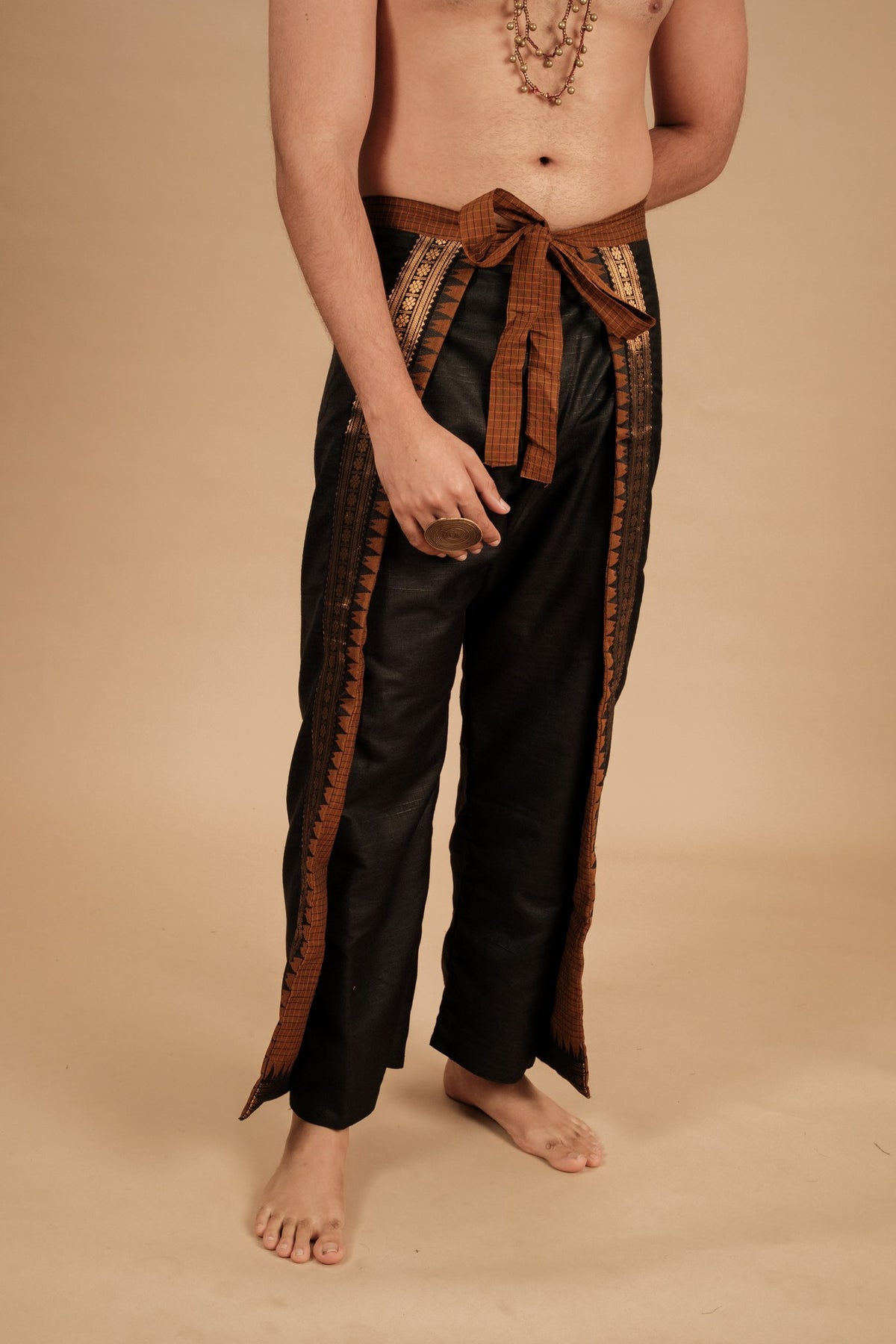Kanchi Wrap Pants – Brown