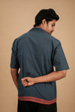 Satta Shirt – Blue Jacquard