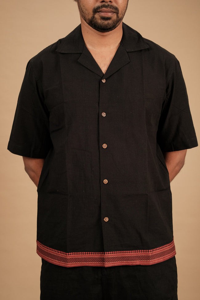 Satta Shirt – Black Jacquard