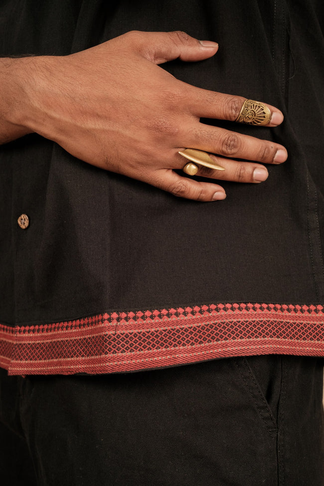 Satta Shirt – Black Jacquard