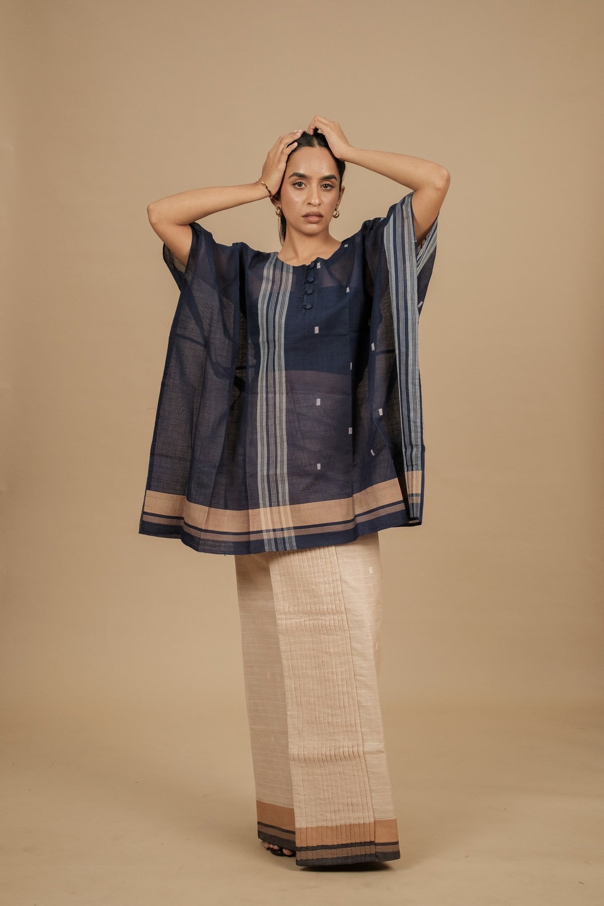 Classic Vaanam Veshti – Beige