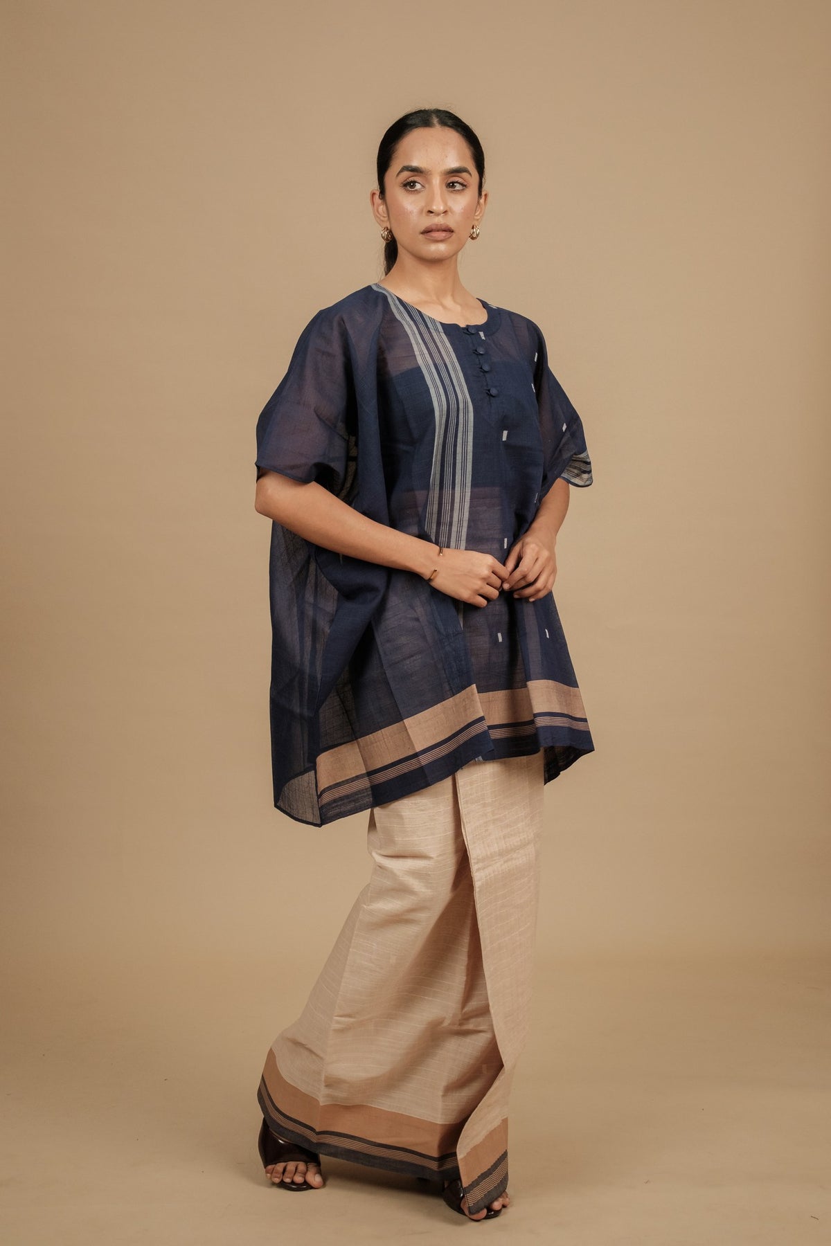 Classic Vaanam Veshti – Beige