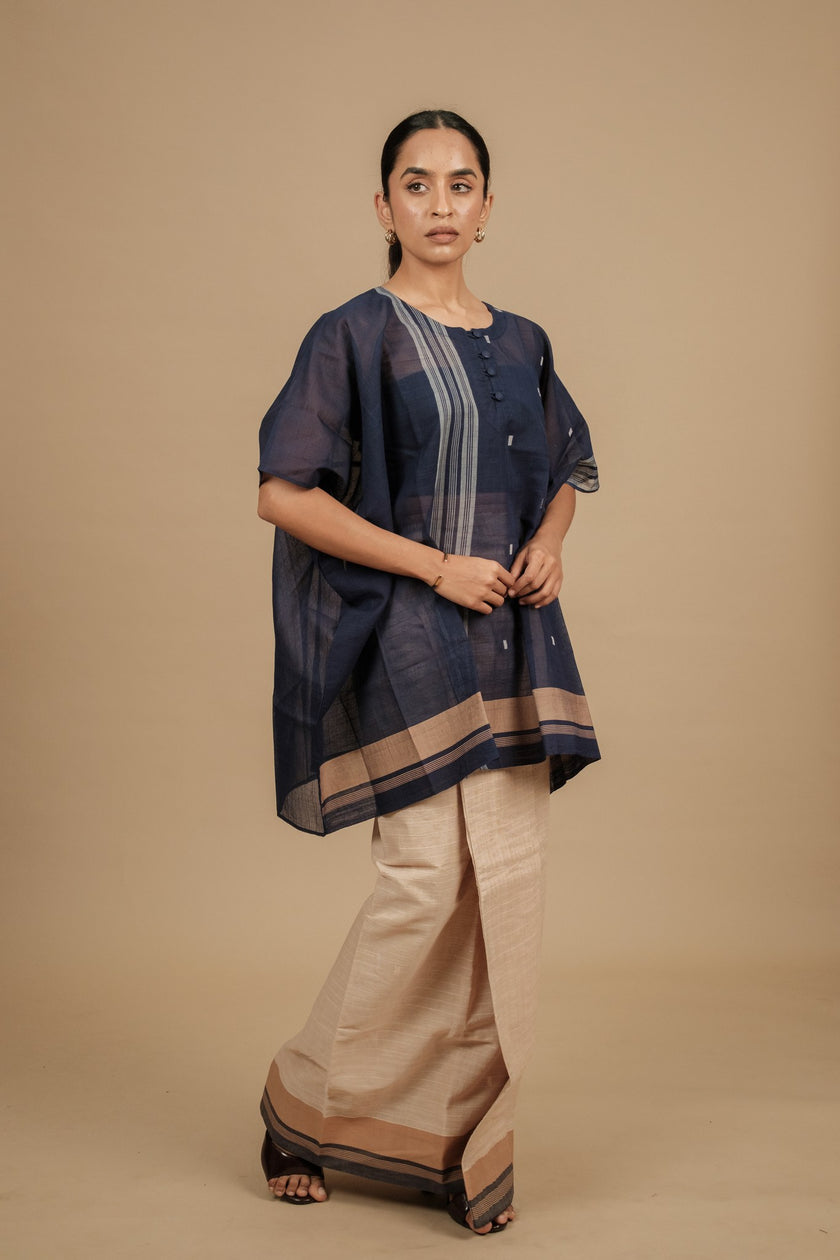 Classic Vaanam Veshti – Beige