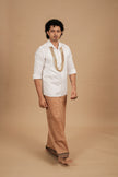 Classic Vaanam Veshti – Cream