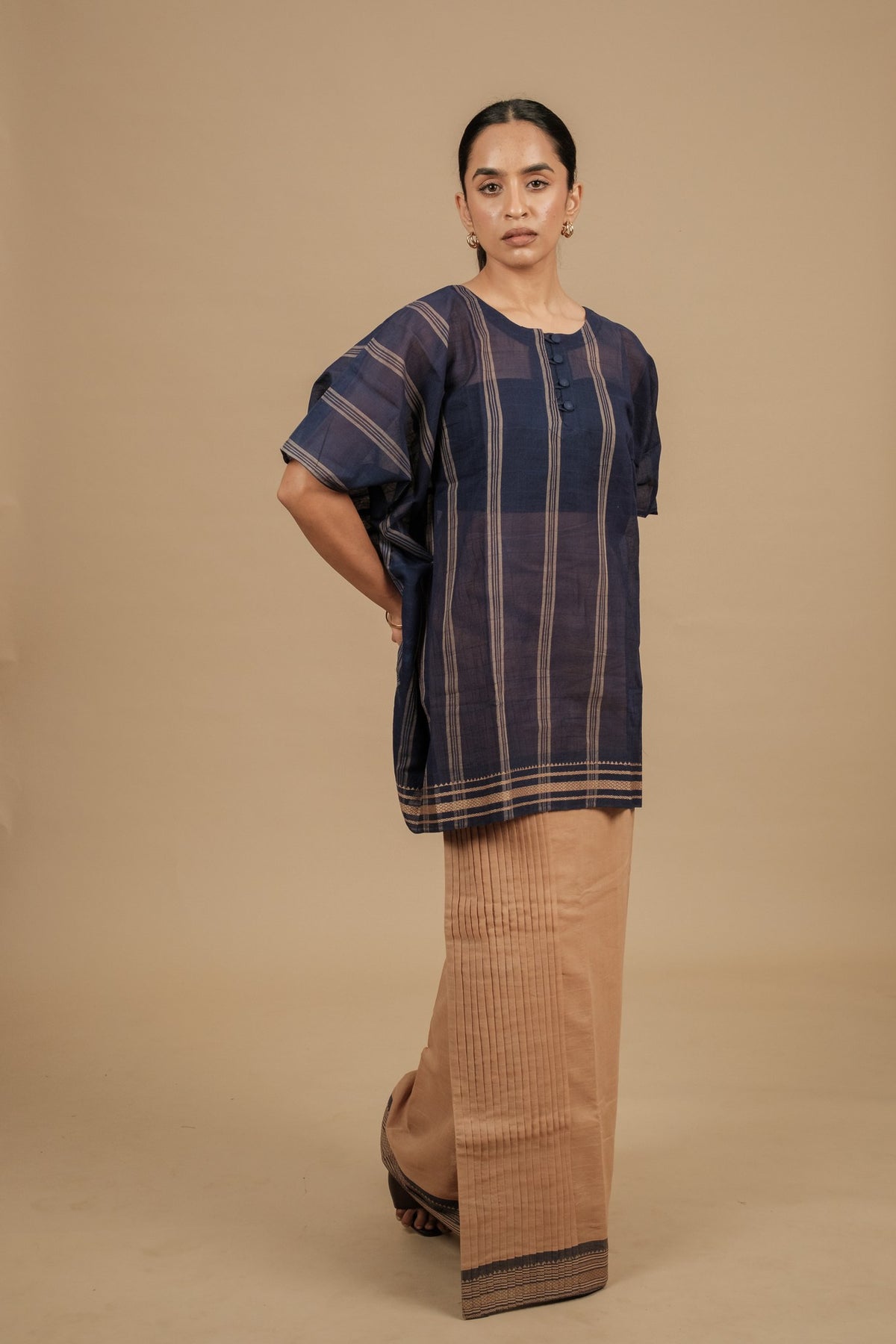 Classic Vaanam Veshti – Cream