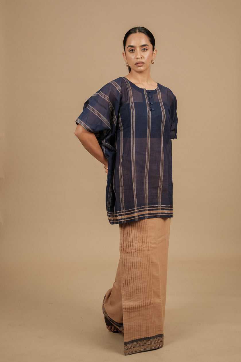 Classic Vaanam Veshti – Cream