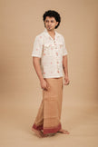 Classic Vaanam Veshti – Maroon