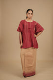 Classic Vaanam Veshti – Maroon