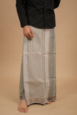 Classic Vaanam Veshti – Dark Grey 2