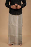 Classic Vaanam Veshti – Dark Grey 2