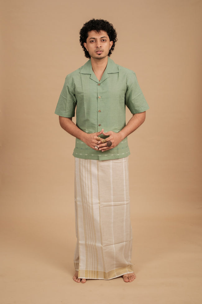 Classic Vaanam Veshti – Gold