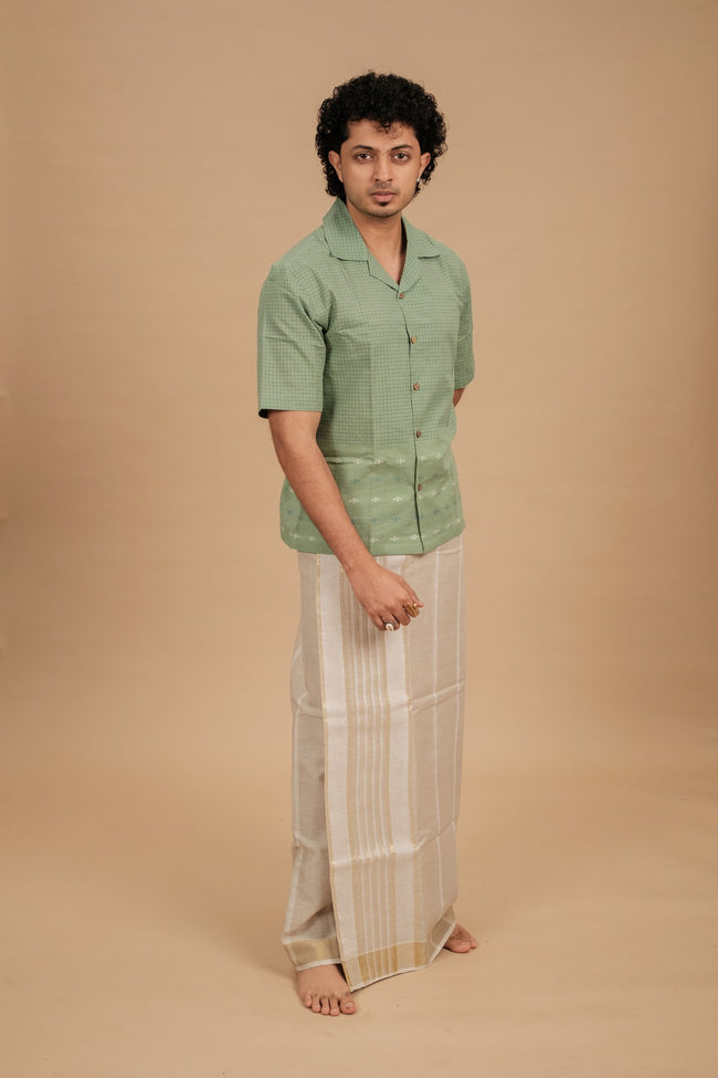 Classic Vaanam Veshti – Gold